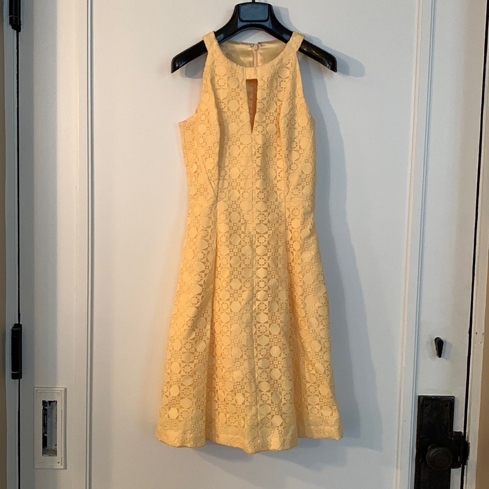 Yellow White House Black Market Dress Size 00